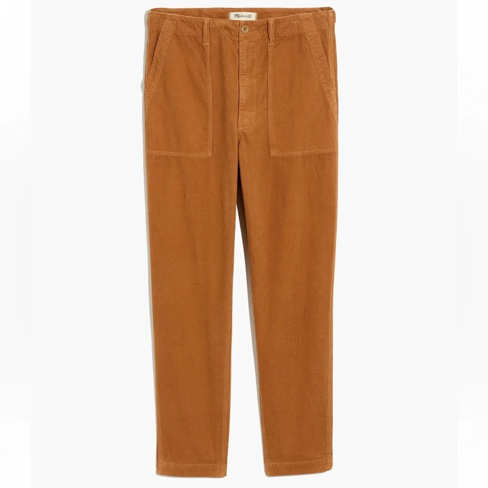 MADEWELL Corduroy Griff Tapered Fatigue Pants Warm Hickory Fall Academia 25